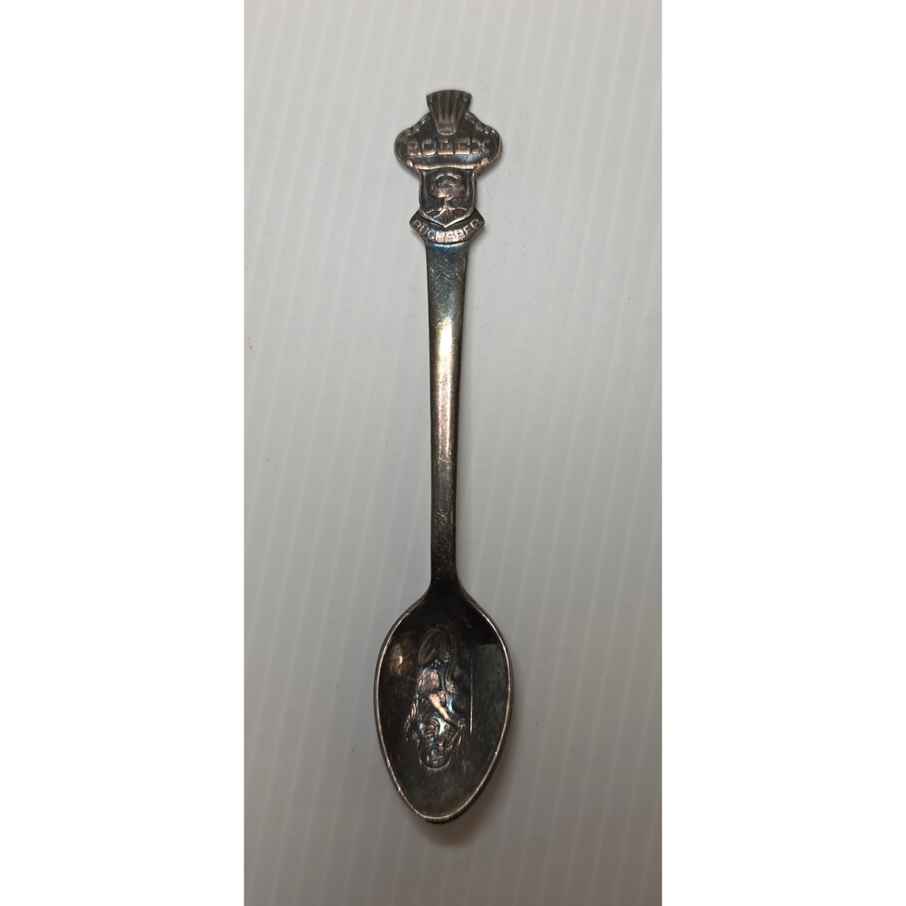 Vintage Rolex Bucherer of Switzerland Mini Souvenir Spoon Silver Tone